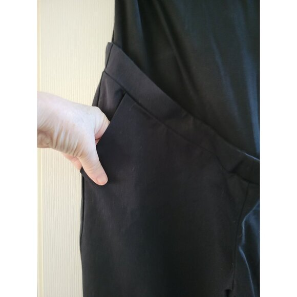 Nom Maternity Natalie black Work pants size Large Pregnancy baby Career - Picture 6 of 8